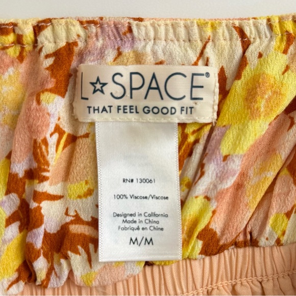 L*Space‎ Floral Smocked Balloon Sleeves Cassidy Mini Dress in What In Carnation - Picture 11 of 12